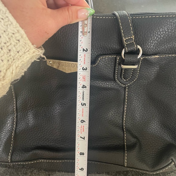 Koltov Black Pebble Leather Purse - Picture 8 of 8